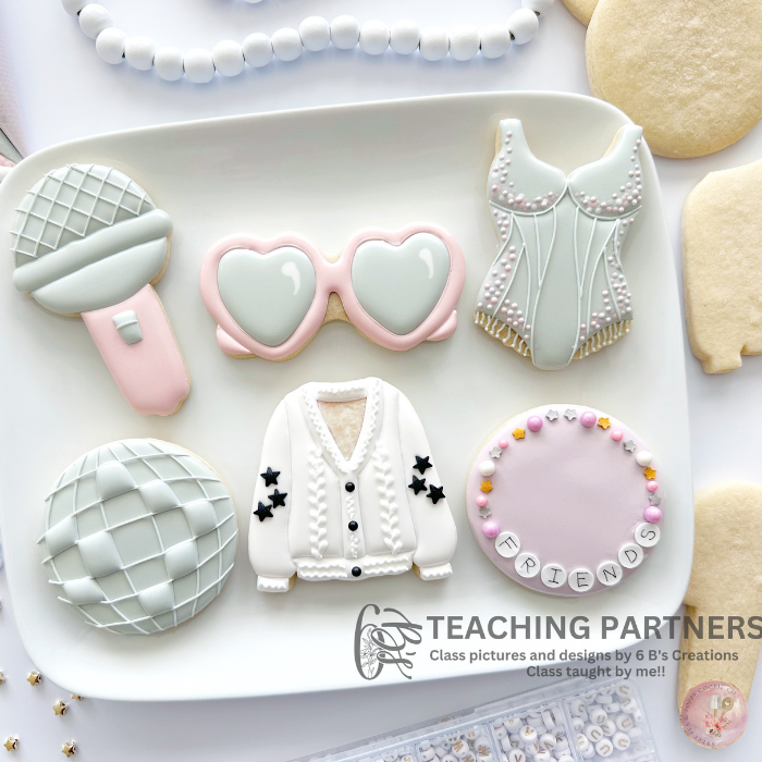 Private group cookie decorating classes featuring celebrations and team building activities