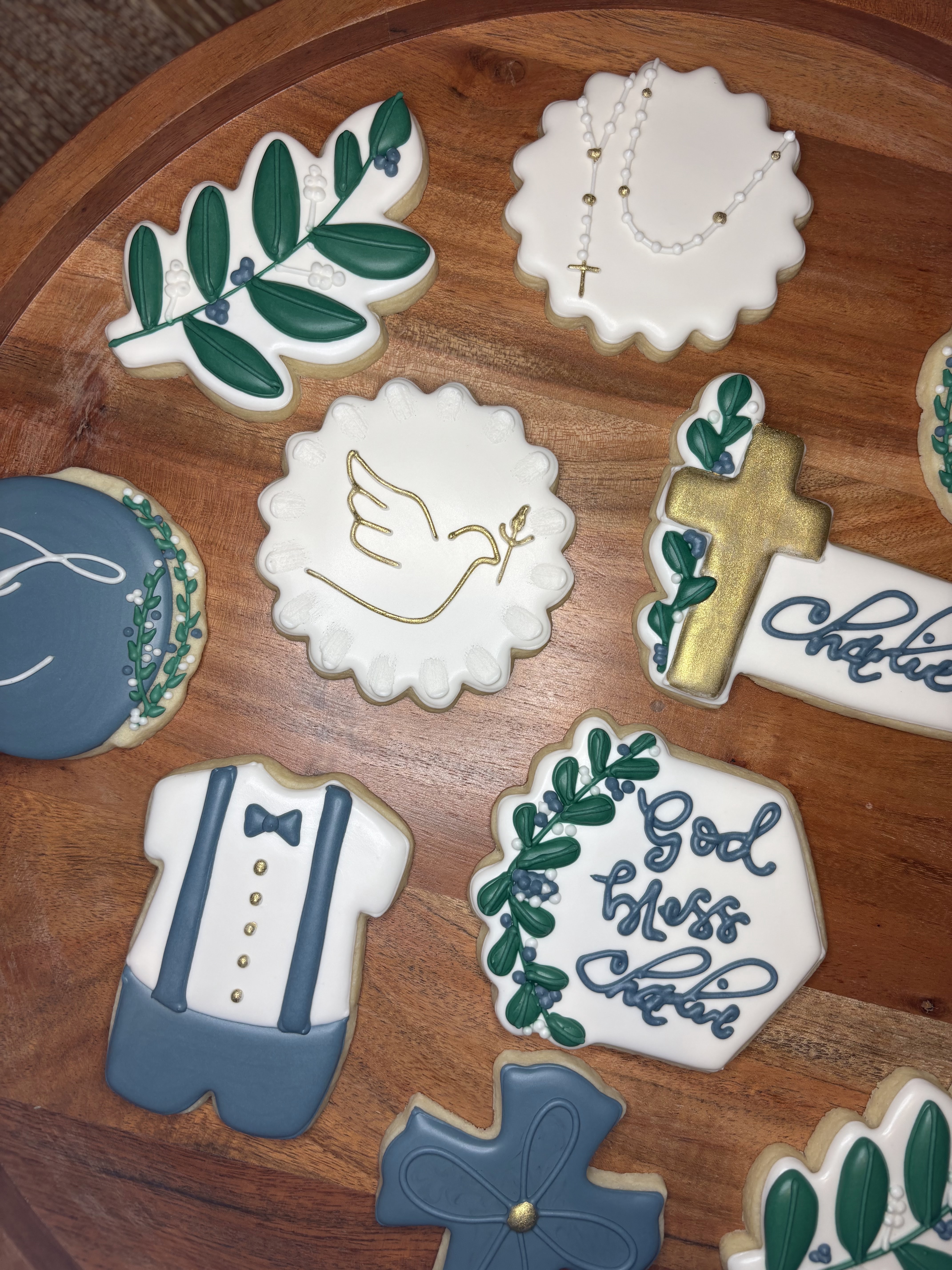 Baptism christening dove cross God bless boy