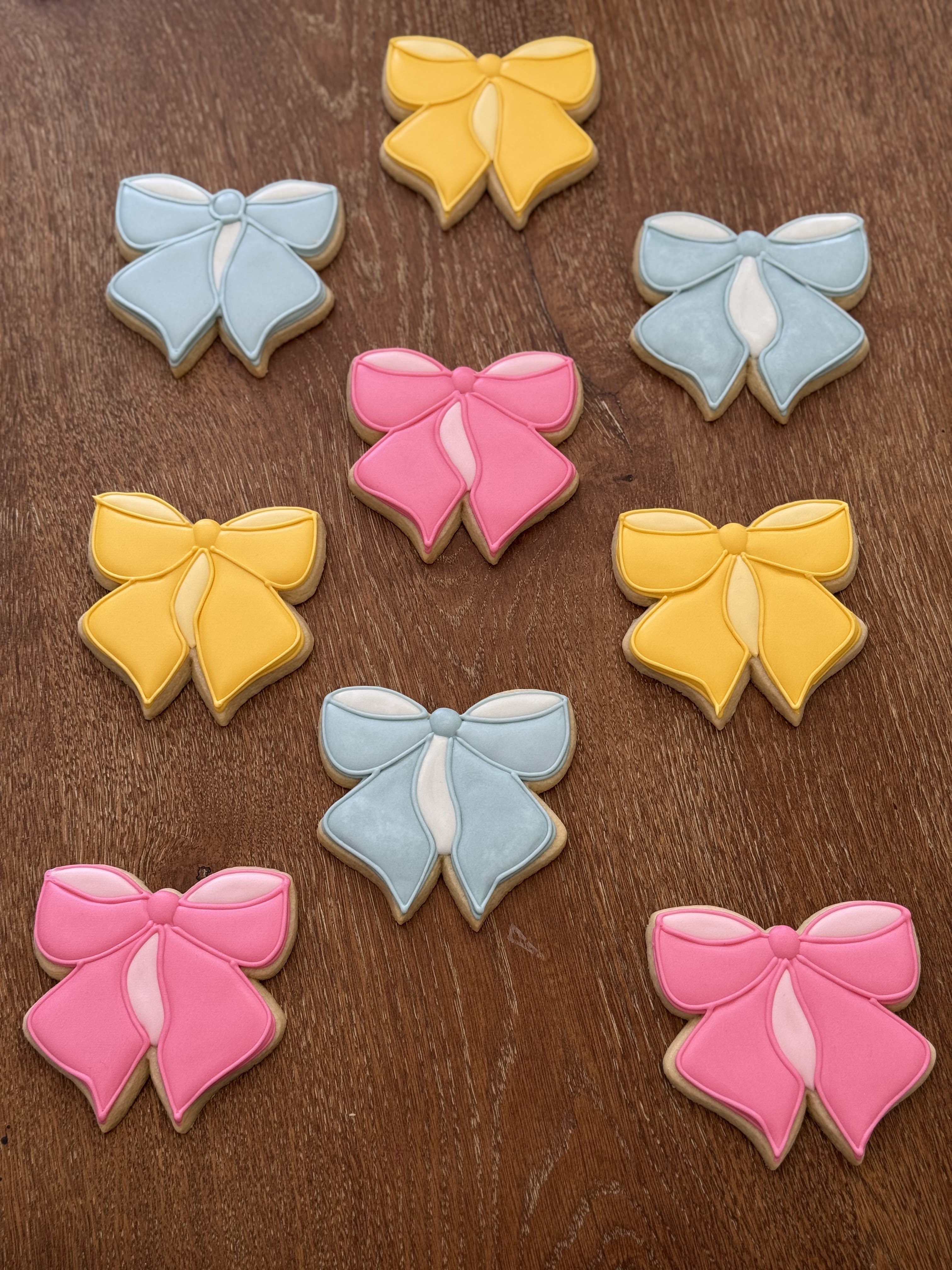 Elegant bow ribbon pastel baby shower