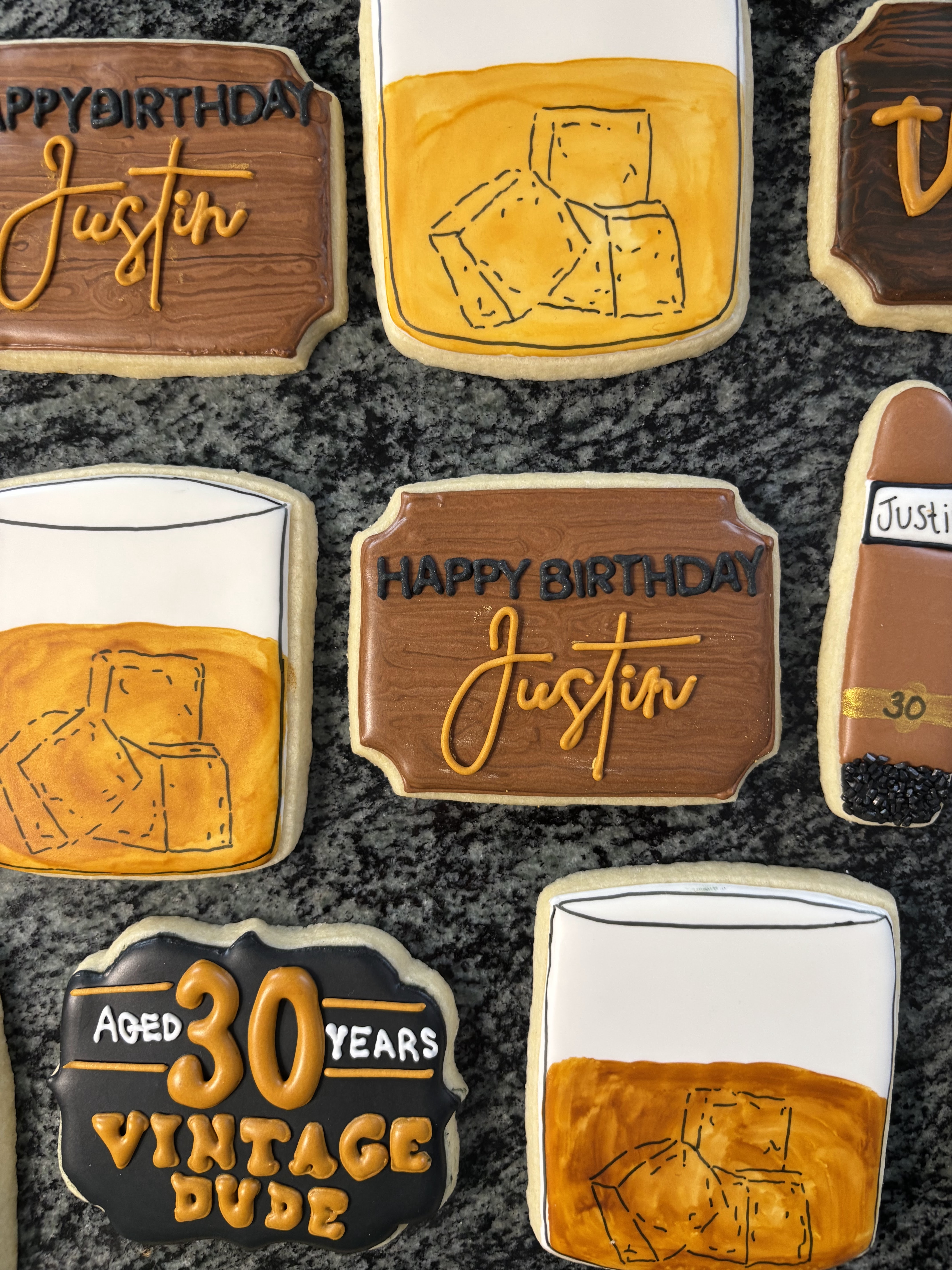 Justin 30th birthday whiskey vintage dude